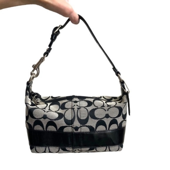 Coach 41642 RARE Y2K legacy collation black signature mini bag - Picture 1 of 13